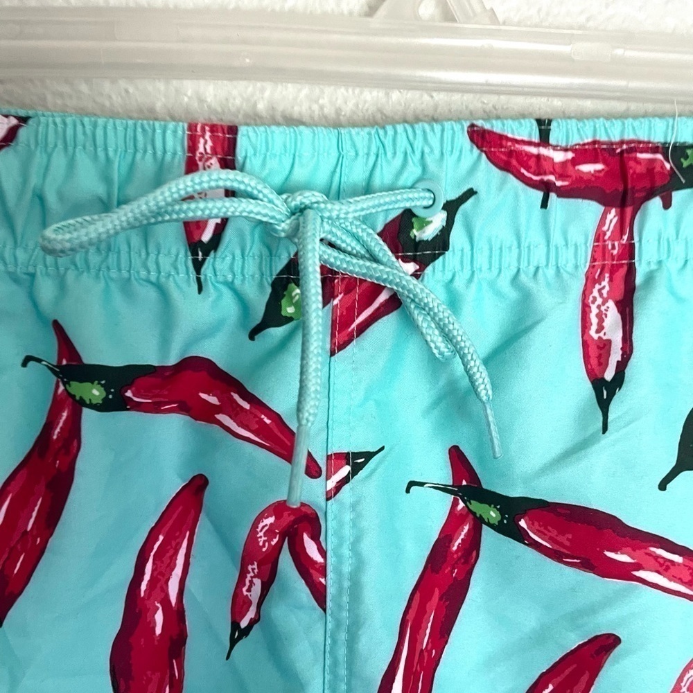 GEORGE Aqua all over print chili peppers swim trunks size 3XL (48-50) - Picture 3 of 9